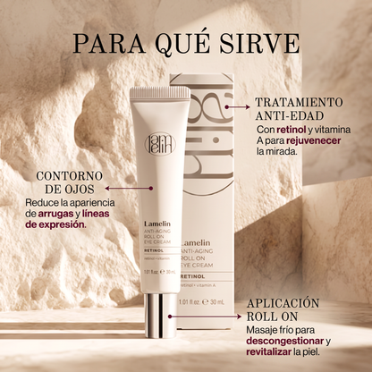 Lamelin Anti Aging Roll On Eye Cream Retinol