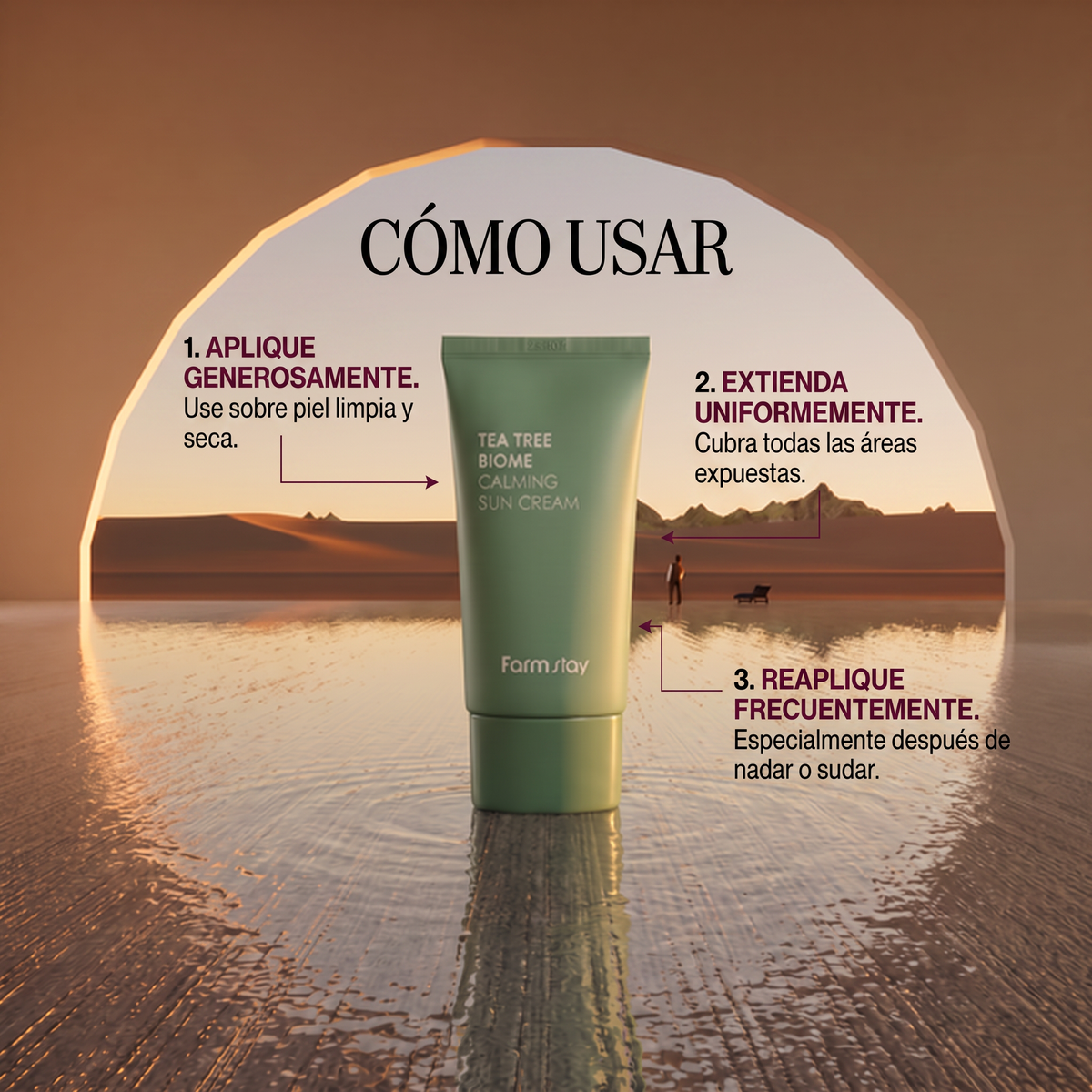 Farmstay Tea Tree Biome Calming Sun Cream