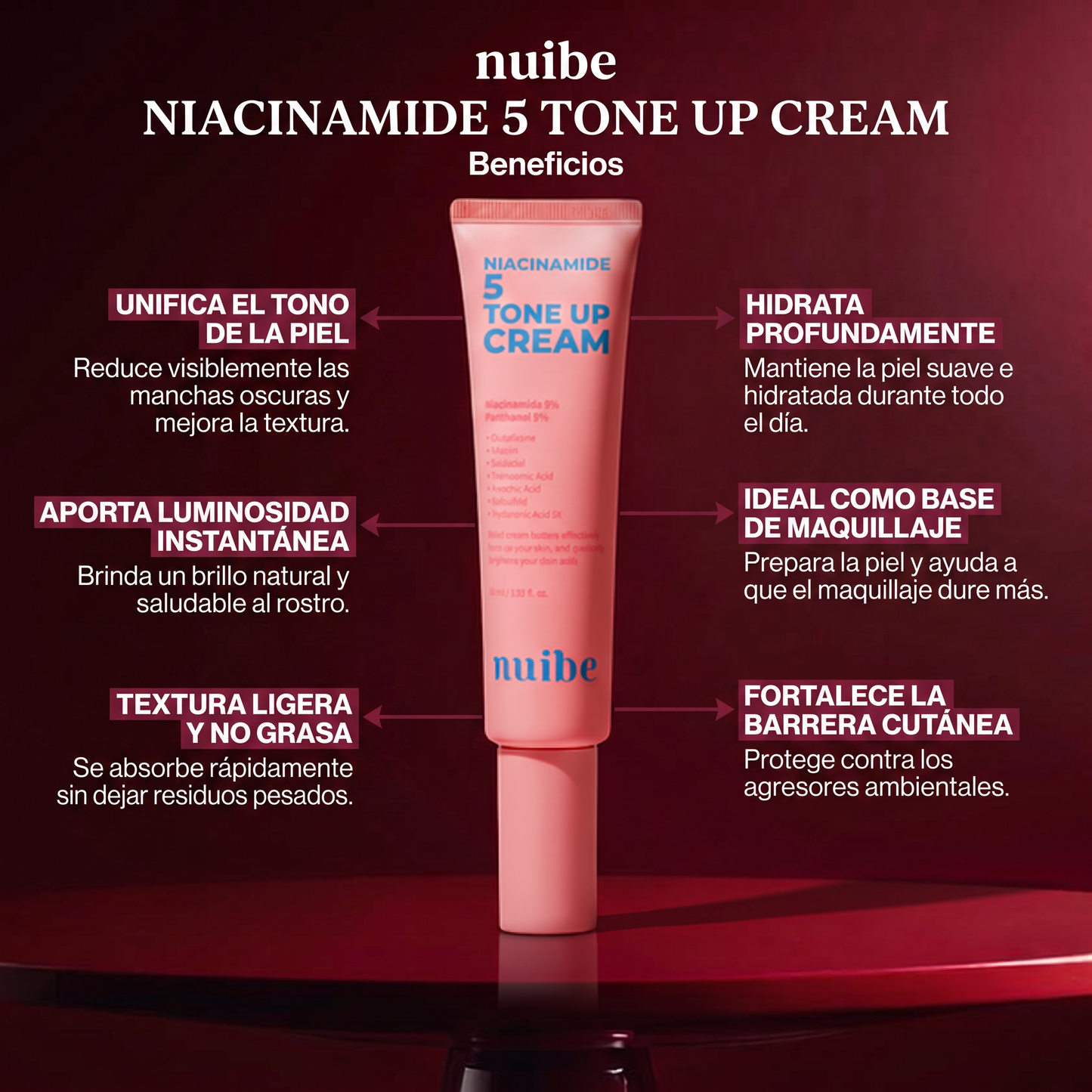 Nuibe Niacinamide 5 Tone Up Cream