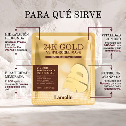 Lamelin 24k Gold V3 Hydrogel Mask (1EA)