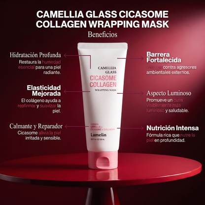 Lamelin Camellia Glass Cicasome Collagen Wrapping Mask