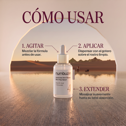 Numbuzin No.4 Ceramide AHA Glazed Skin Prep Serum