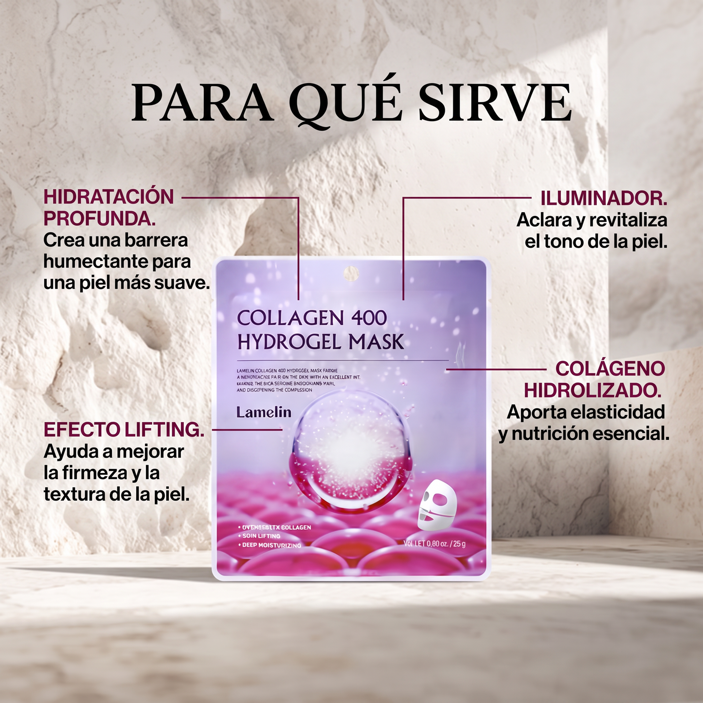 Lamelin Collagen 400 Hydrogel Mask (1EA)