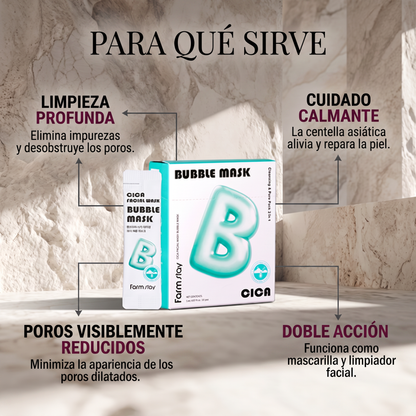 Farmstay Cica Facial Wash Bubble Mask