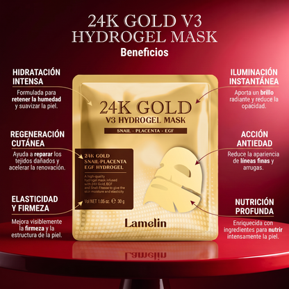 Lamelin 24k Gold V3 Hydrogel Mask (1EA)