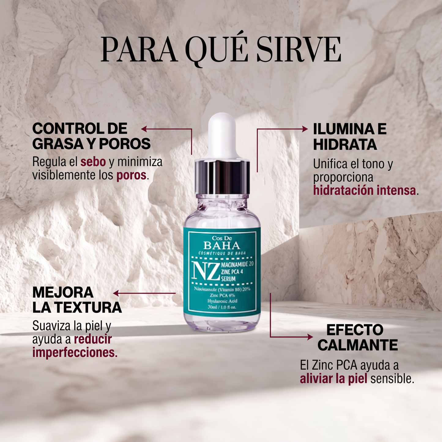 Cos De BAHA (NZ) Niacinamide 20% + Zinc PCA 4% Serum