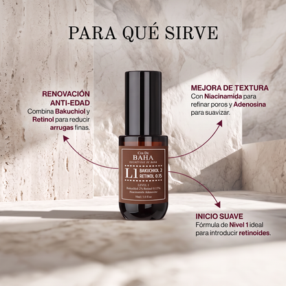 Cos De BAHA (L1) Bakuchiol 2% + Retinol Serum