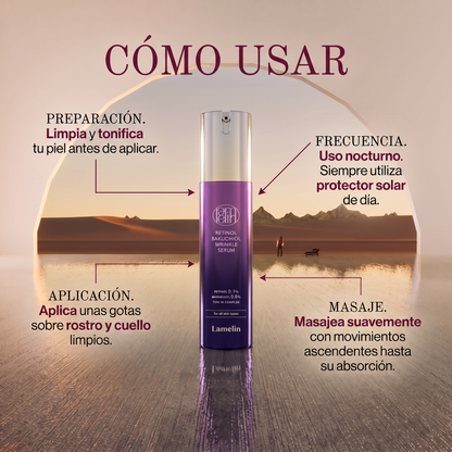 Lamelin Retinol Bakuchiol Wrinkle Serum