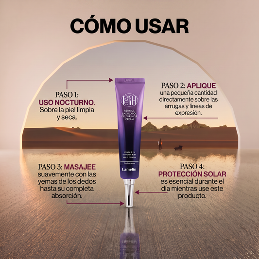 Lamelin Retinol Bakuchiol Gel Wrinkle Cream (Todo tipo de piel/ mejora el tono)