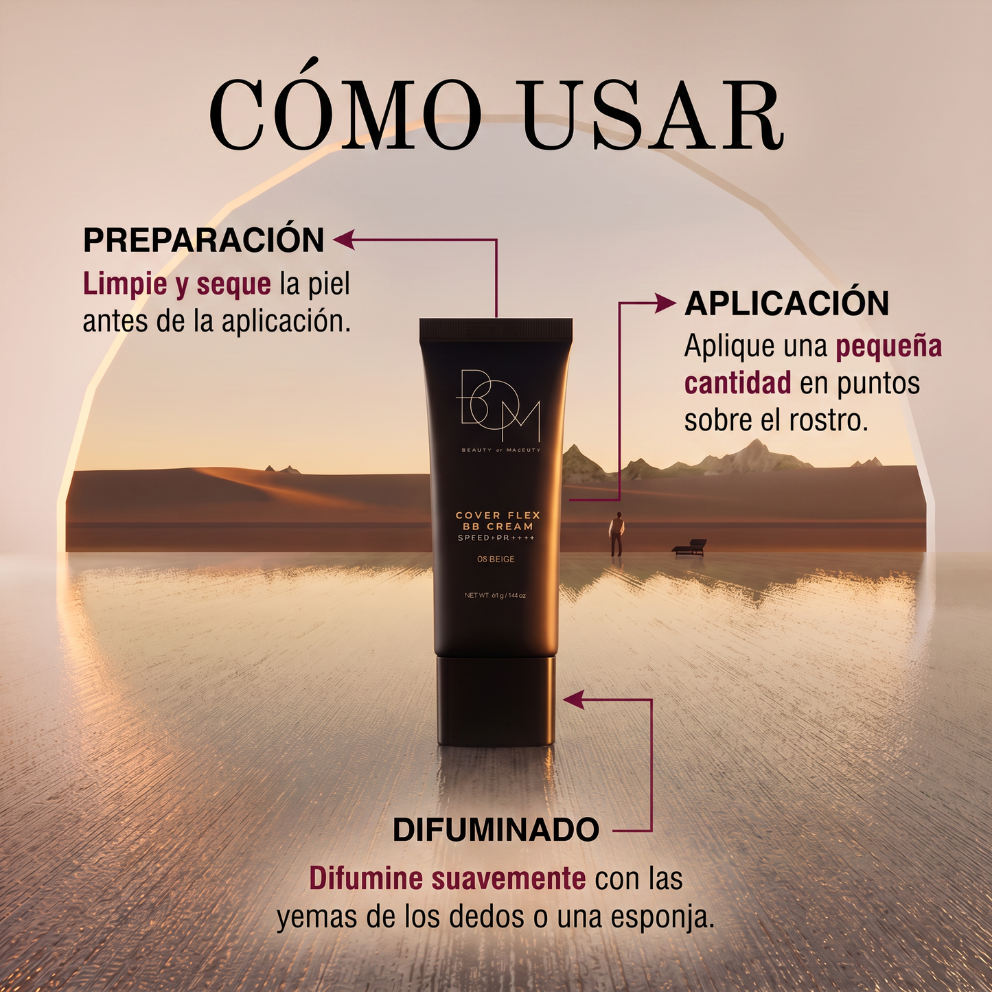B.O.M. Cover Flex BB Cream SPF50+