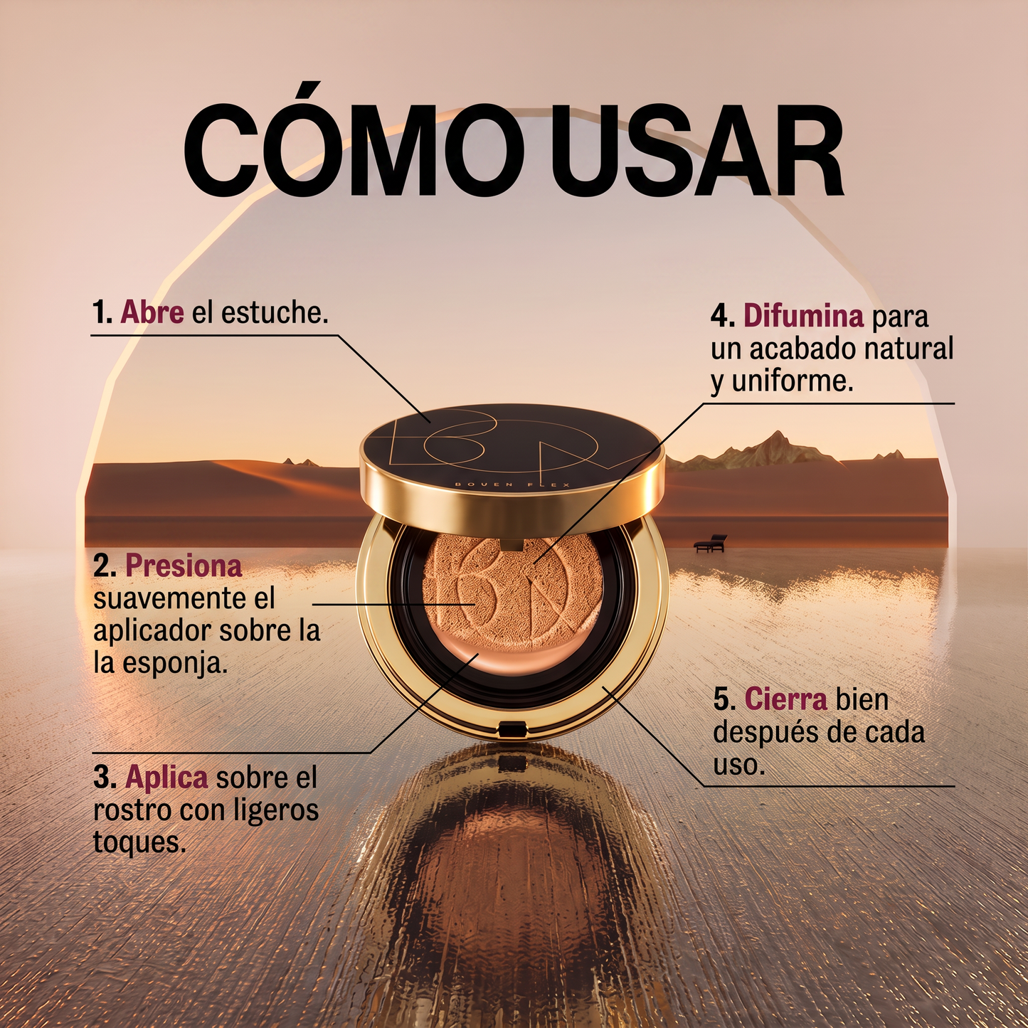 B.O.M. Cover Flex Cushion SPF50+