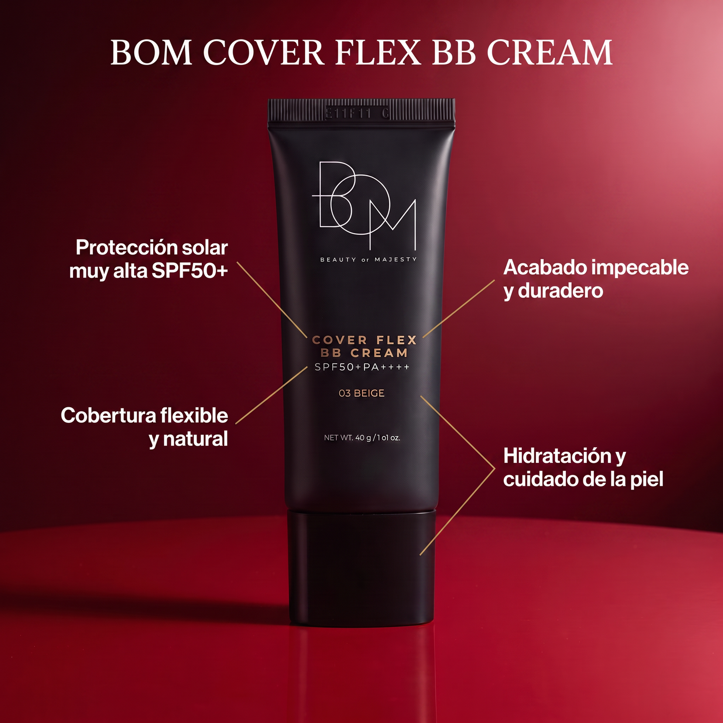 B.O.M. Cover Flex BB Cream SPF50+