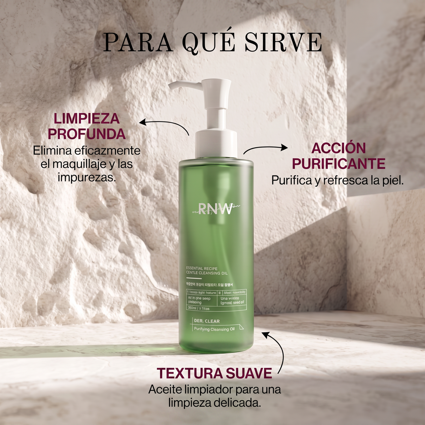 RNW DER. CLEAR Purifying Cleansing Oil