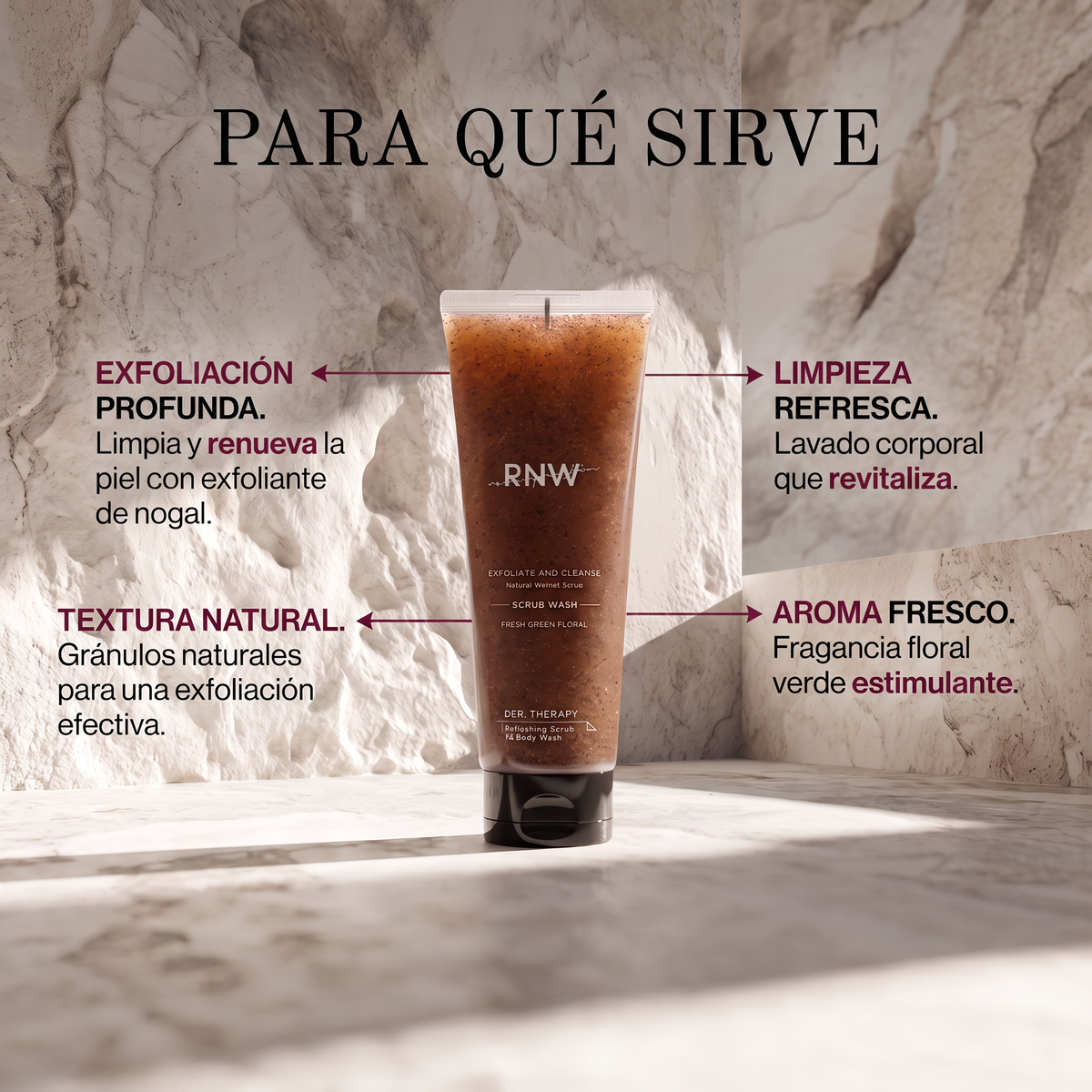 RNW DER. THERAPY Refreshing Scrub To Body Wash