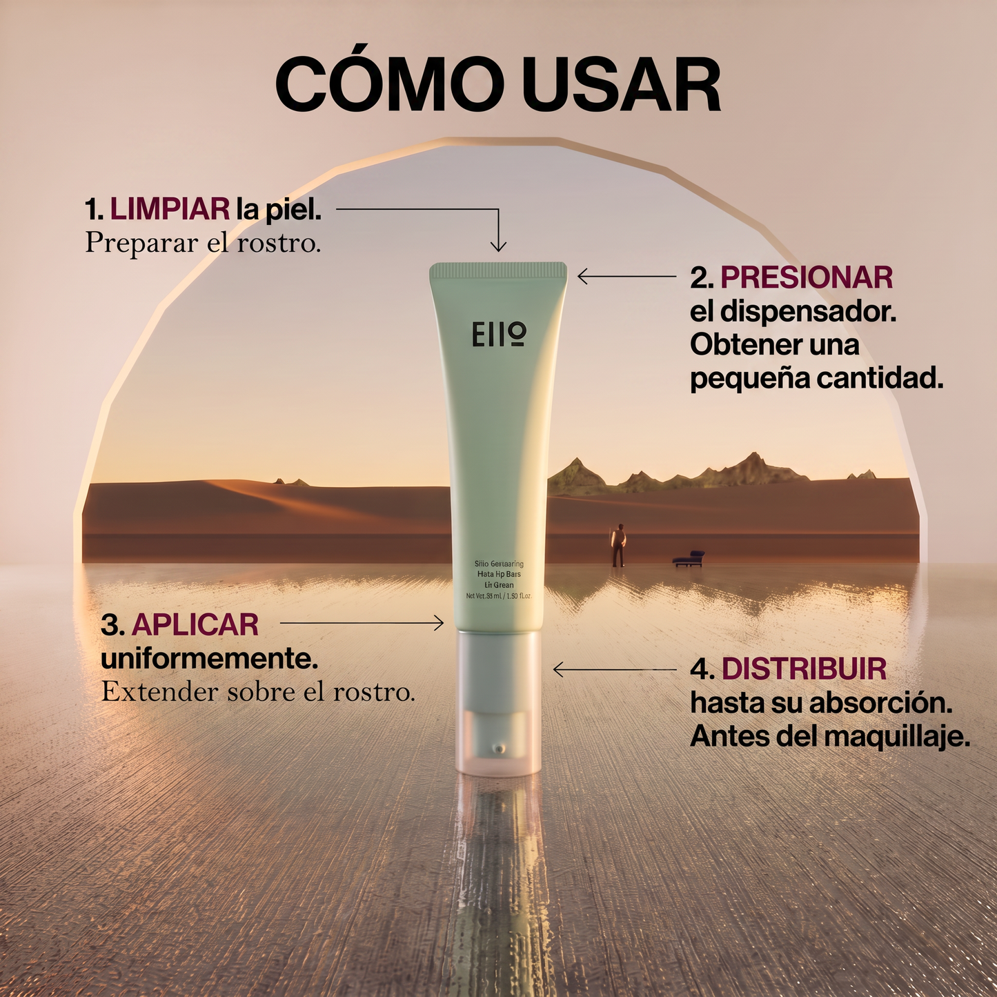 EIIO Silky Correcting Make Up Base 02 Green