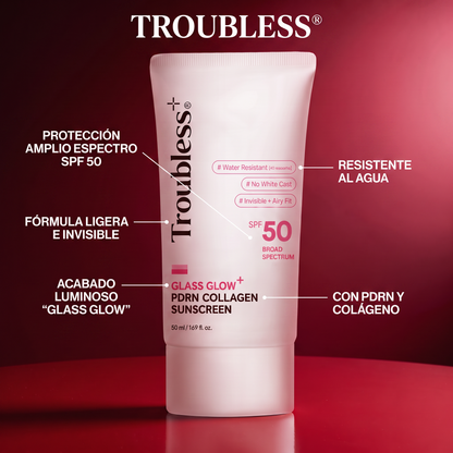 Troubless Glass Glow PDRN Collagen Sunscreen