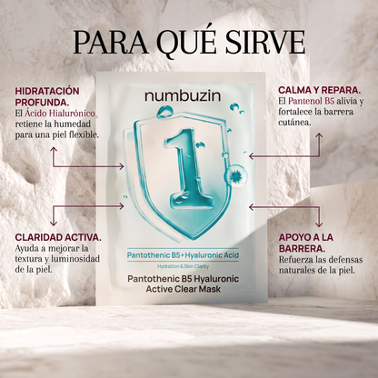 Numbuzin No.1 Pantothenic B5 Hyaluronic Active Clear Mask