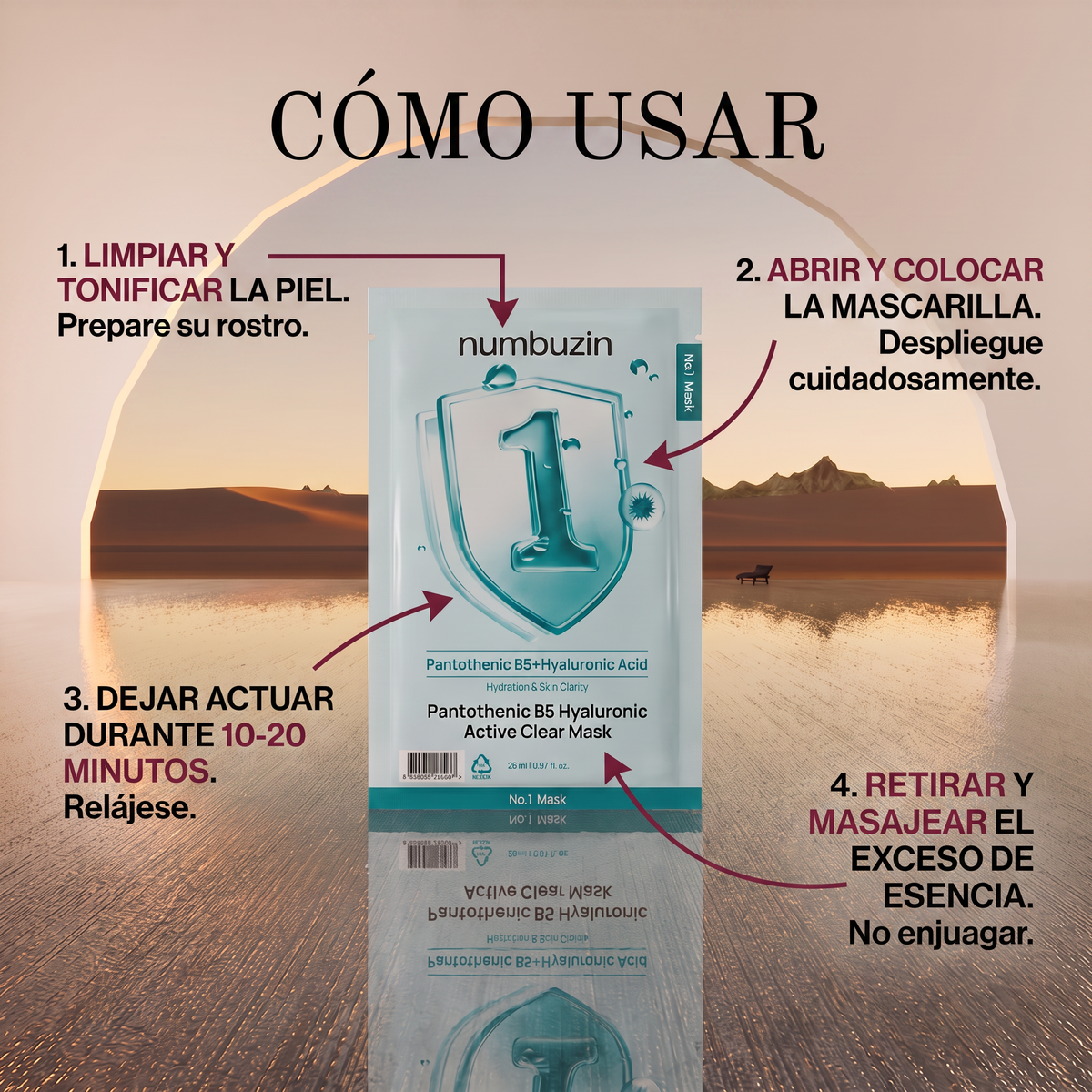 Numbuzin No.1 Pantothenic B5 Hyaluronic Active Clear Mask