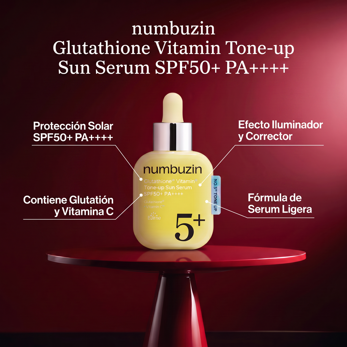 Numbuzin No.5+ Glutathione Vitamin Tone-Up Sun Serum