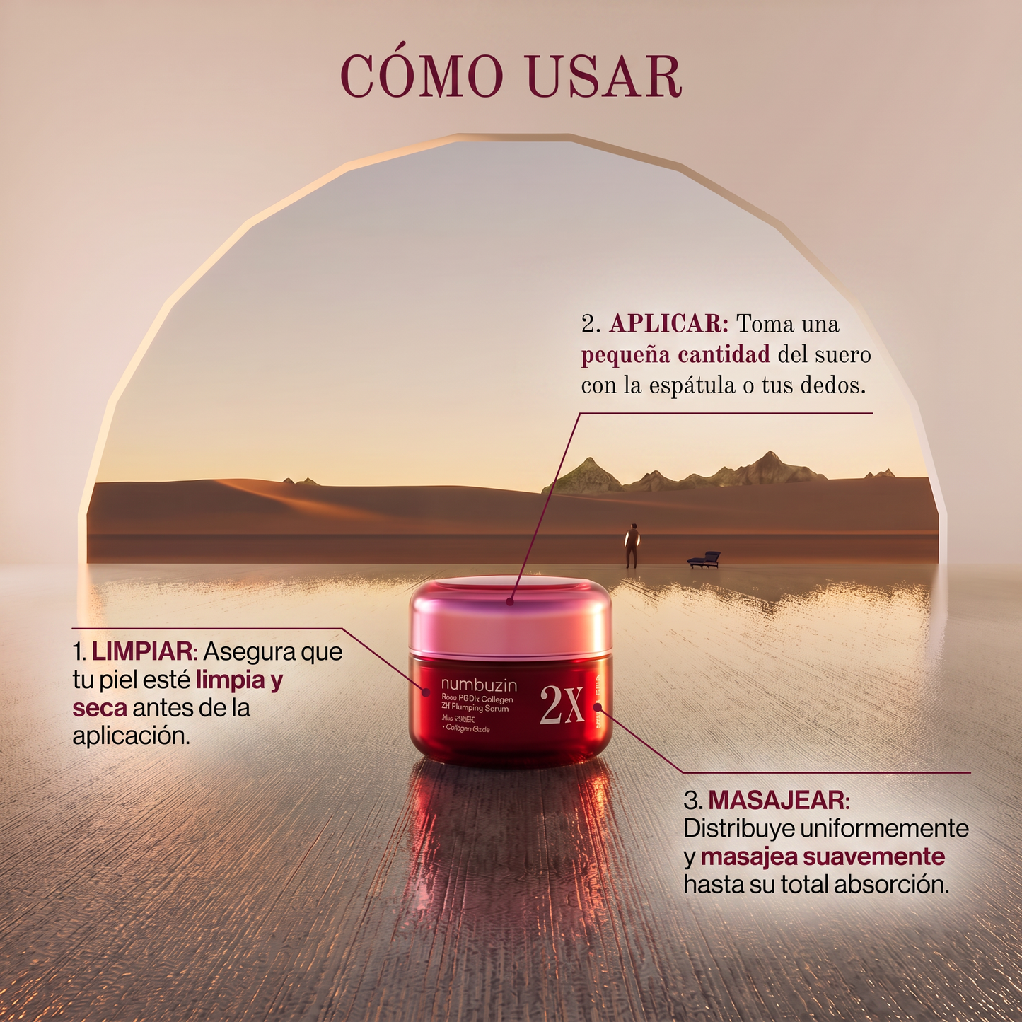Numbuzin No.2 Rose PDRN Collagen 2X Plumping Serum