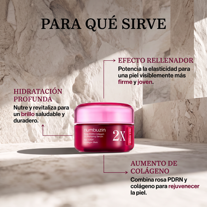 Numbuzin No.2 Rose PDRN Collagen 2X Plumping Serum