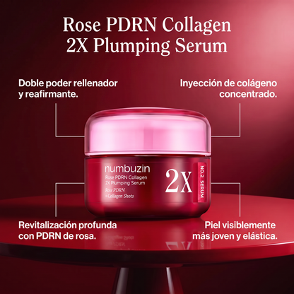 Numbuzin No.2 Rose PDRN Collagen 2X Plumping Serum