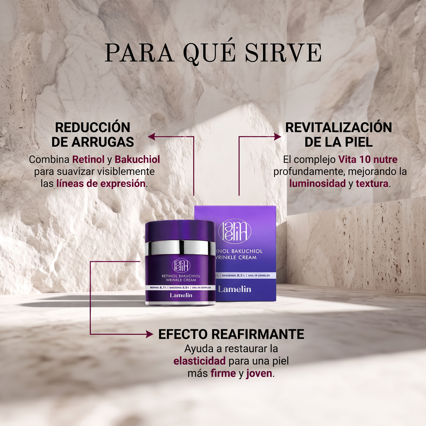 Lamelin Retinol Bakuchiol Wrinkle Cream