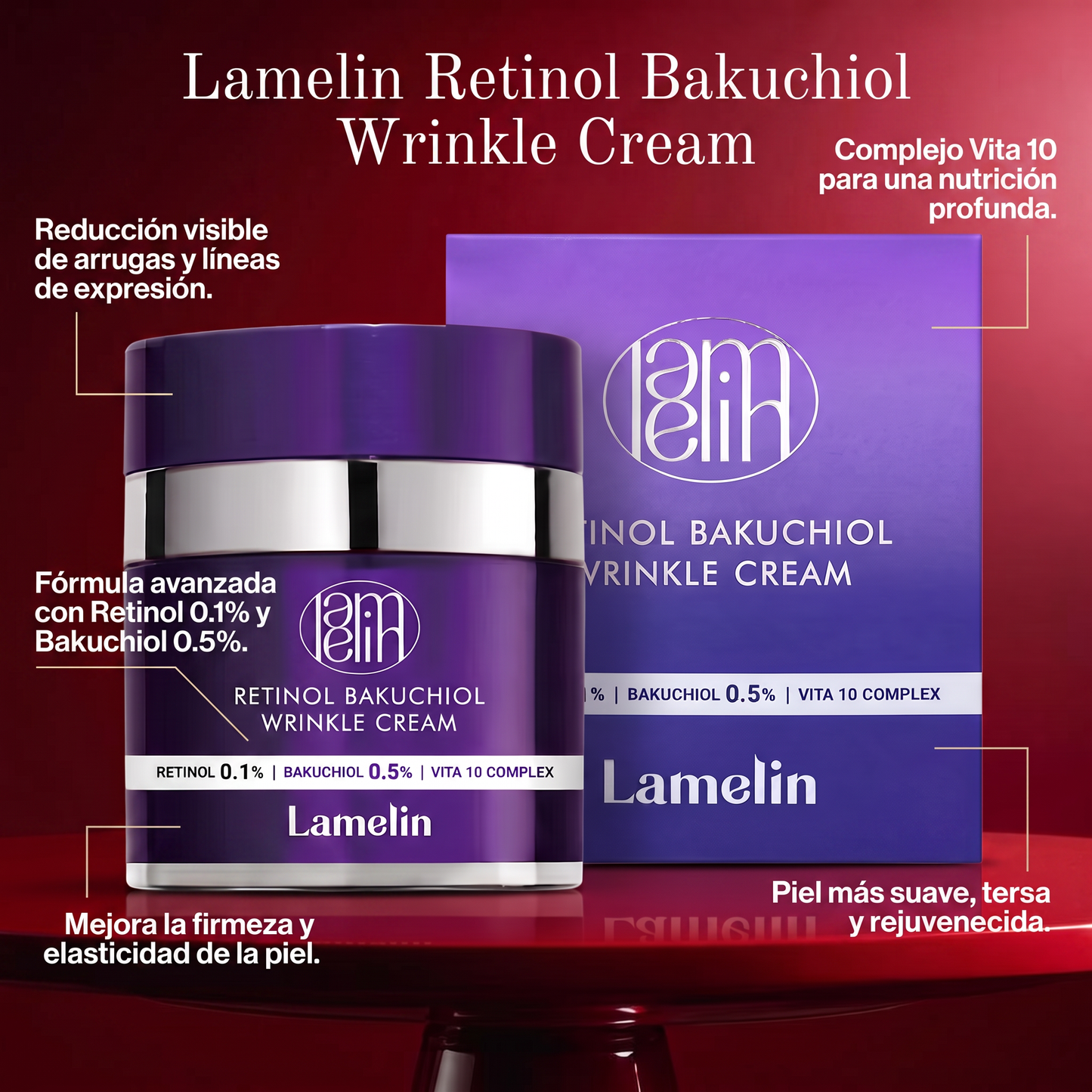 Lamelin Retinol Bakuchiol Wrinkle Cream