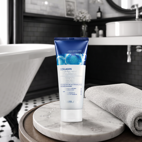 Farmstay Collagen Water Full Moist Deep Cleansing Foam