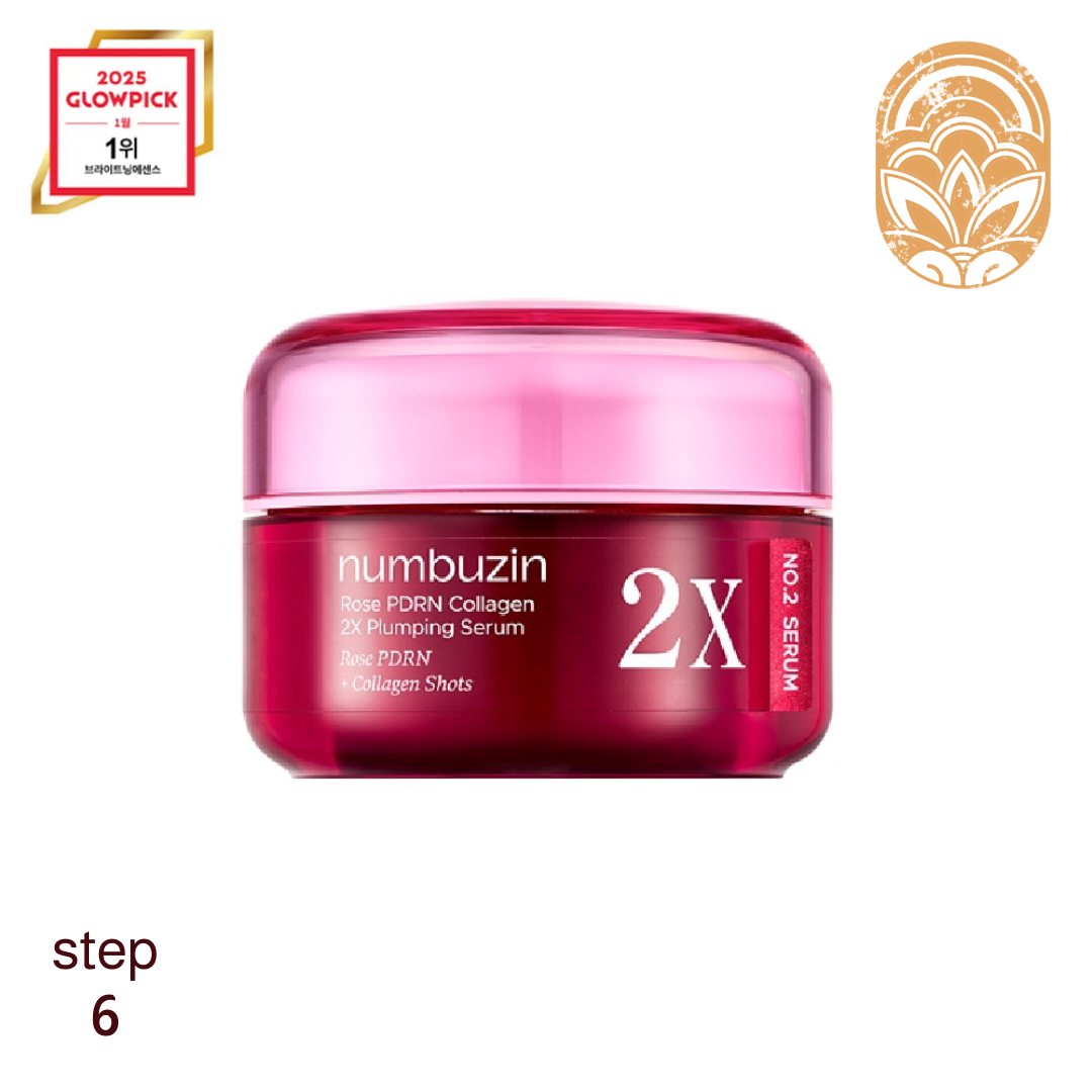Numbuzin No.2 Rose PDRN Collagen 2X Plumping Serum