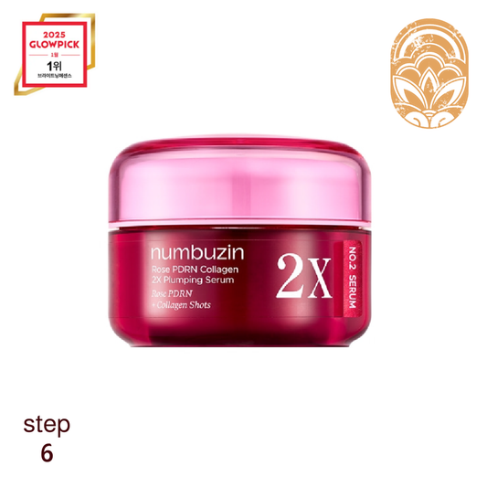 Numbuzin No.2 Rose PDRN Collagen 2X Plumping Serum