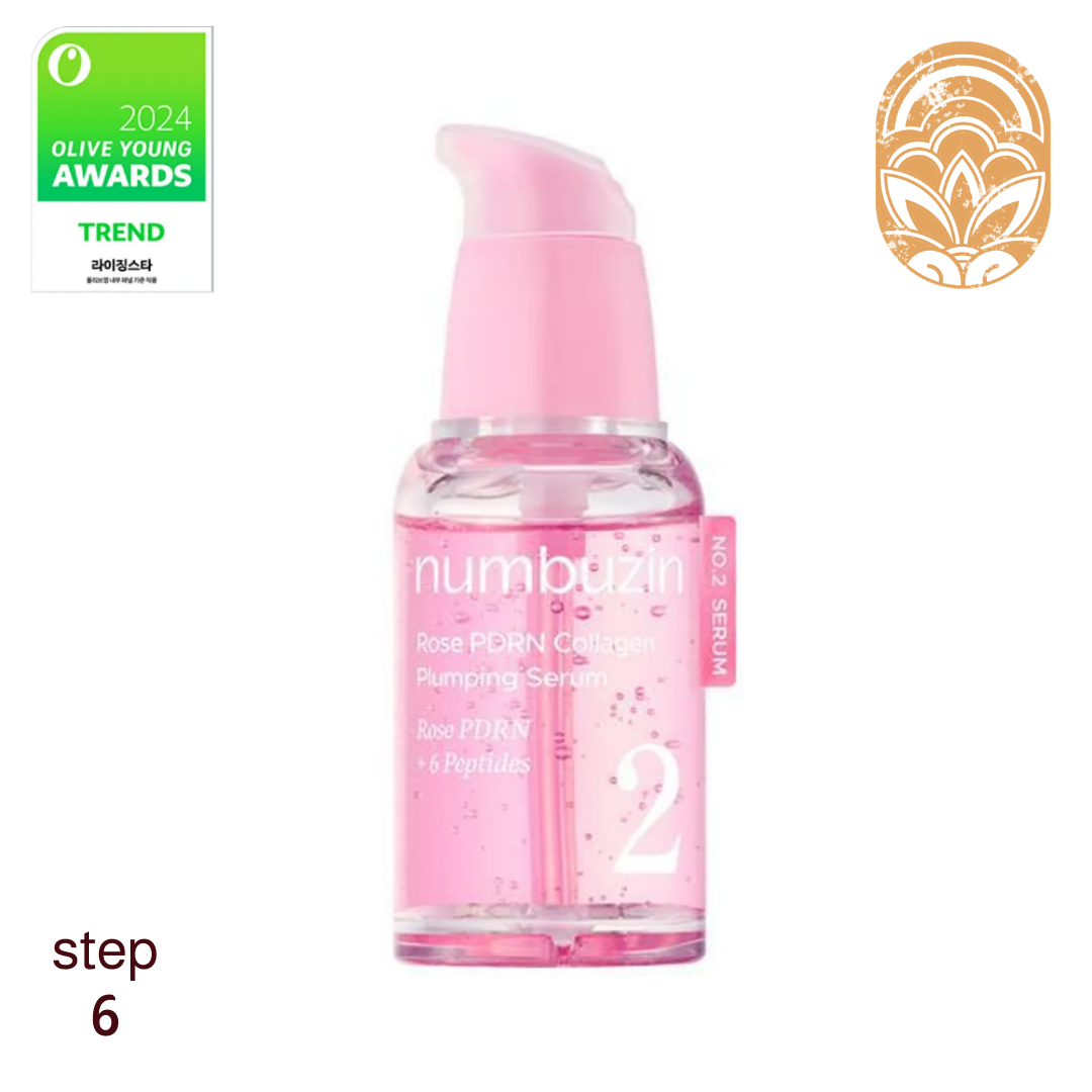 Numbuzin No.2 Rose PDRN Collagen Plumping Serum