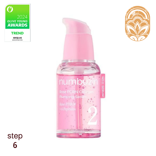 Numbuzin No.2 Rose PDRN Collagen Plumping Serum