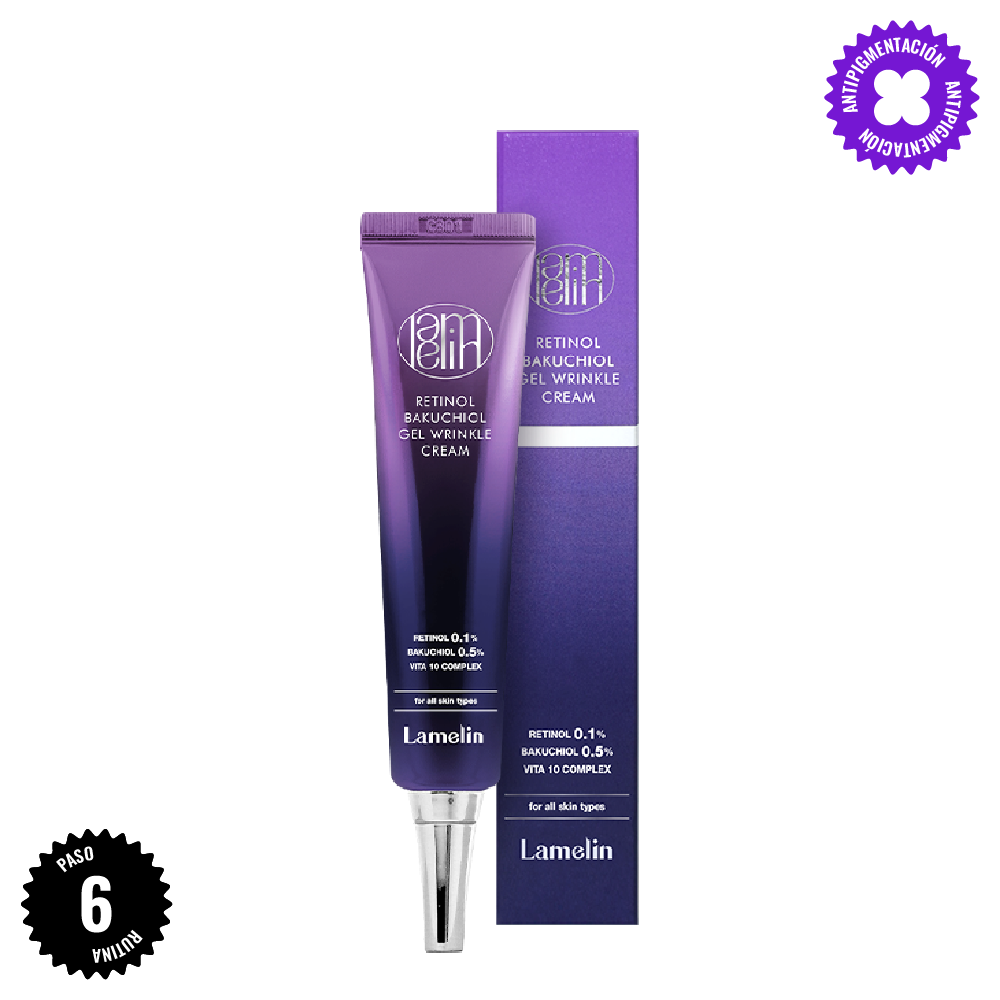 Lamelin Retinol Bakuchiol Gel Wrinkle Cream (Todo tipo de piel/ mejora el tono)