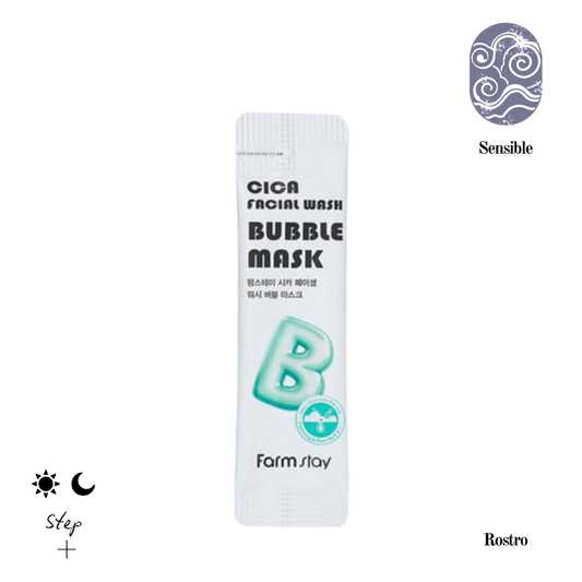 Farmstay Cica Facial Wash Bubble Mask