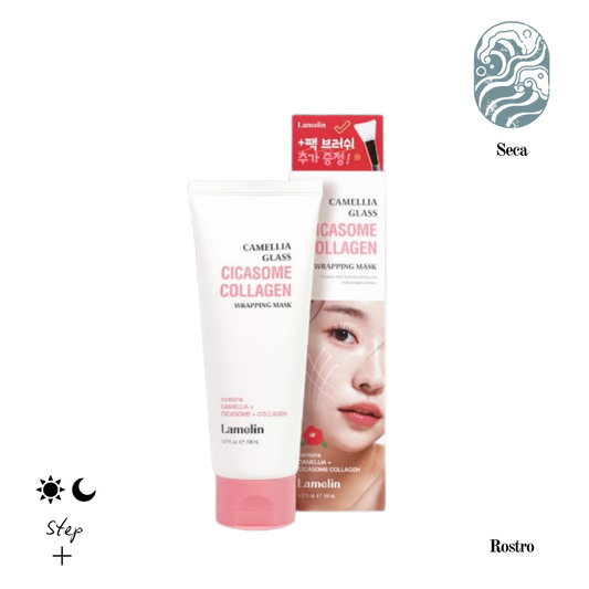 Lamelin Camellia Glass Cicasome Collagen Wrapping Mask