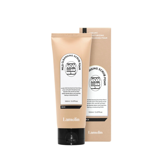 Lamelin Mild Cleansing Scrub Foam Rice