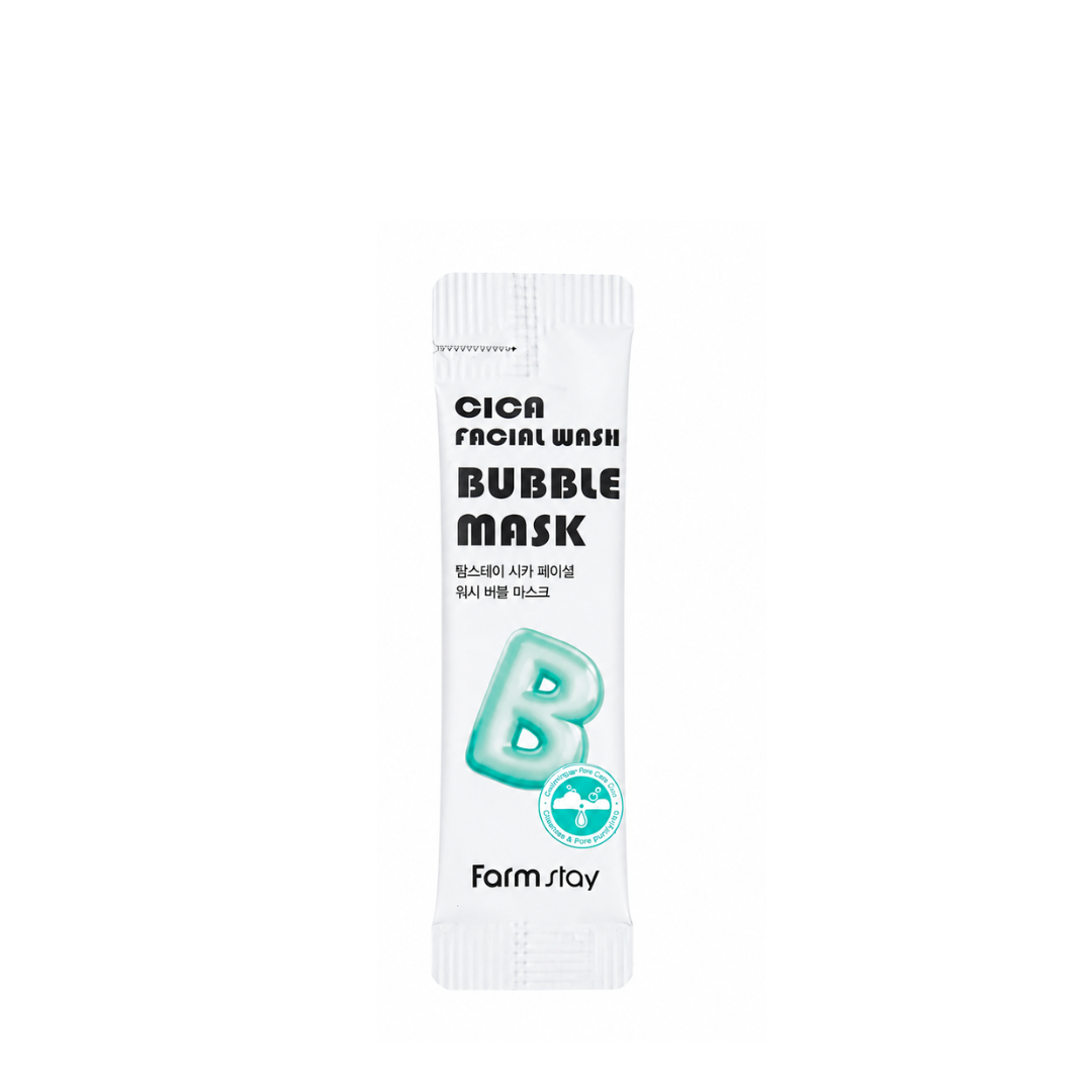 Farmstay Cica Facial Wash Bubble Mask
