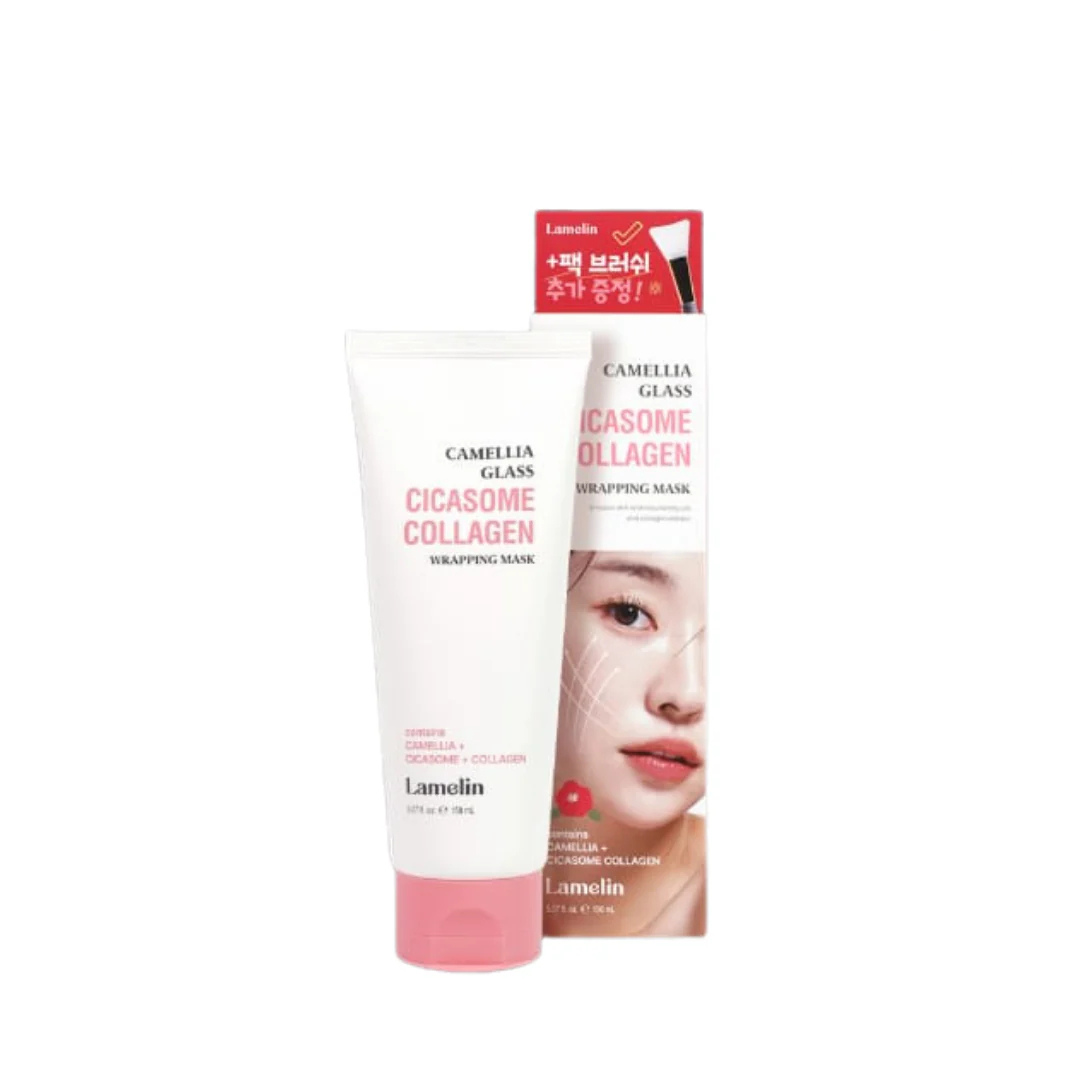 Lamelin Camellia Glass Cicasome Collagen Wrapping Mask