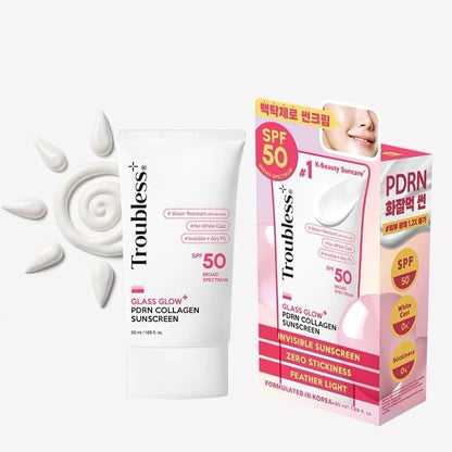 Troubless Glass Glow PDRN Collagen Sunscreen